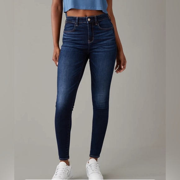 American Eagle High Rise Skinny size 8 - Picture 1 of 5